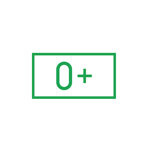 Illustratie met geld en het teken nul-plus, symbool voor nul-op-de-meter